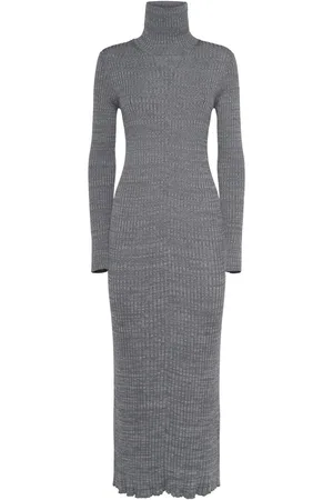 Moncler Vestido Midi De Lana