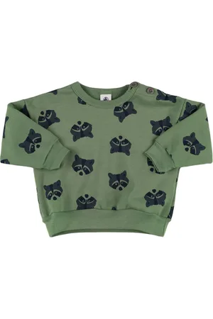 Petit Bateau Sudadera De Algodón Con Cuello Redondo