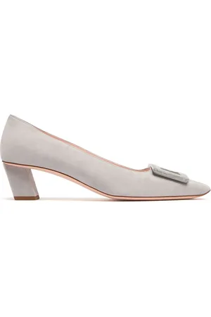 Roger Vivier Zapatos De Tacón Belle Vivier De Ante 45mm