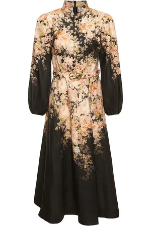 ZIMMERMANN Vestido Midi De Lino