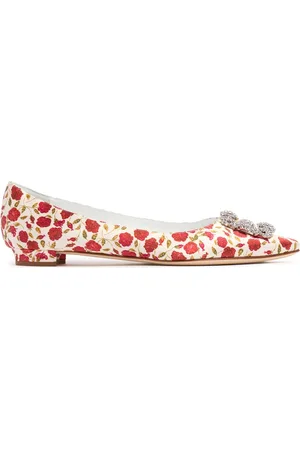 Manolo Blahnik Bailarinas De Satén 10mm