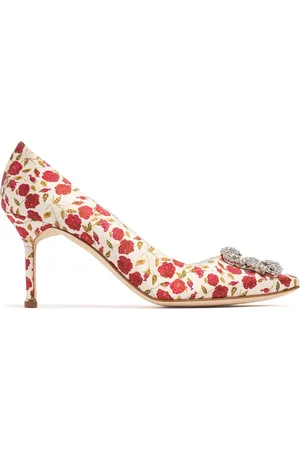 Manolo Blahnik Zapatos De Tacón De Satén 70mm