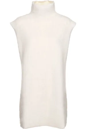 Marni Vestido Corto De Punto De Mohair Con Cuello Alto