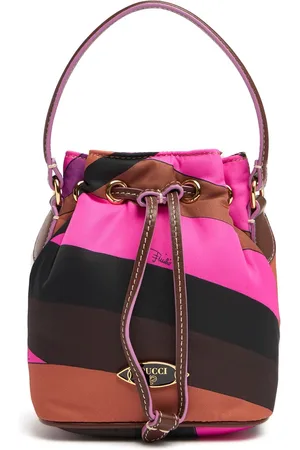 Puccini Bolso Cesta Pequeño De Nylon Con Cordón