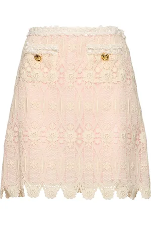 Giambattista Valli Minifalda De Macramé Bordado