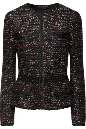 Giambattista Valli Chaqueta De Bouclé Sin Cuello