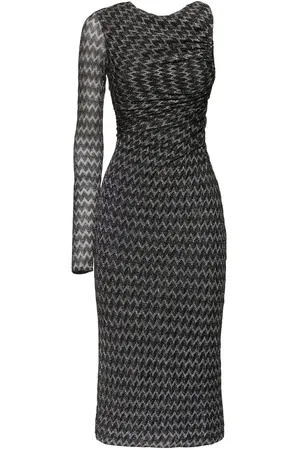 Missoni Vestido Midi De Lurex Con Una Manga