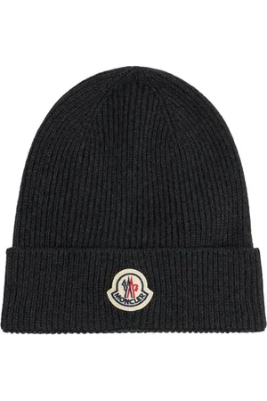 Moncler Gorro Beanie De Lana Virgen Con Logo