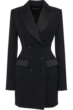 Dolce & Gabbana Chaqueta Larga Esmoquin De Lana