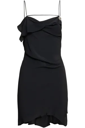 Acne Studios Vestido De Satén Drapeado