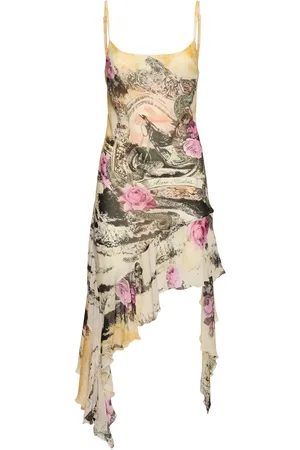Acne Studios Vestido Corto De Crepé De Viscosa