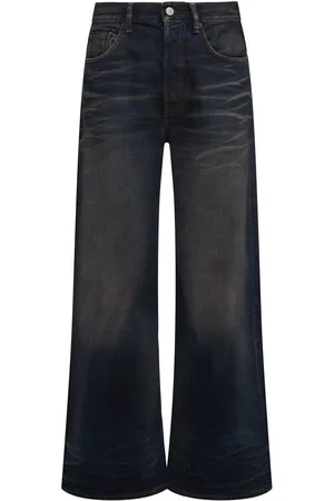 Acne Studios Jeans Anchos De Denim