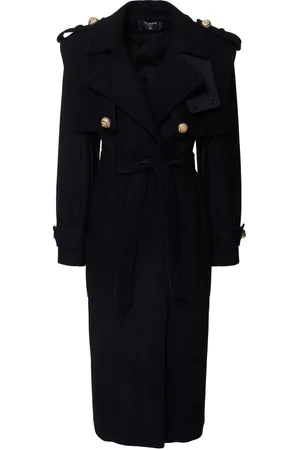 Balmain Abrigo Trench De Lana