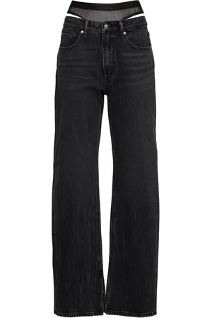 Alexander Wang Jeans Con Braguitas De Malla
