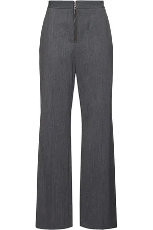Msgm Pantalones Rectos De Lana
