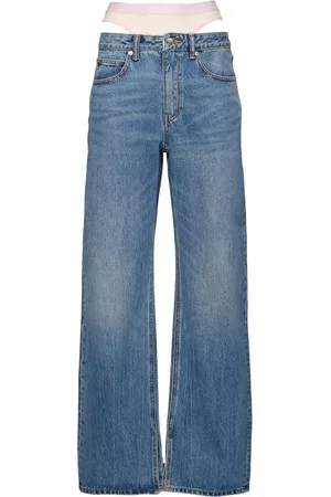 Alexander Wang Jeans Con Braguitas De Malla