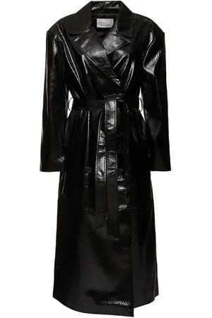 The Frankie Shop Abrigo Trench De Piel Sintética