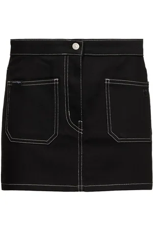 Courrèges Minifalda De Denim De Algodón Stretch