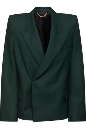 Victoria Beckham Blazer De Lana De Hombro En Punta