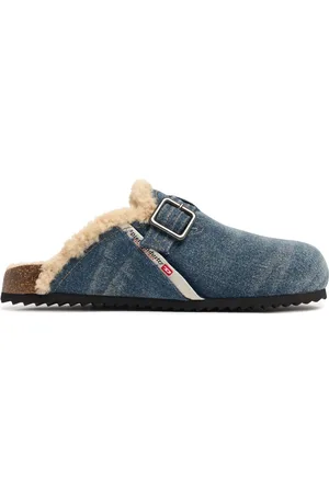 Diesel Mules De Denim De Algodón