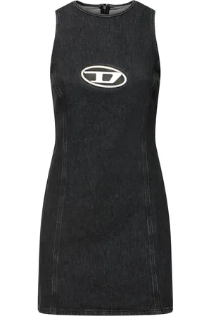 Diesel Vestido Corto Con Logo