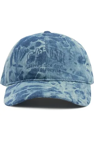 Ganni Gorra De Baseball De Denim Reciclado