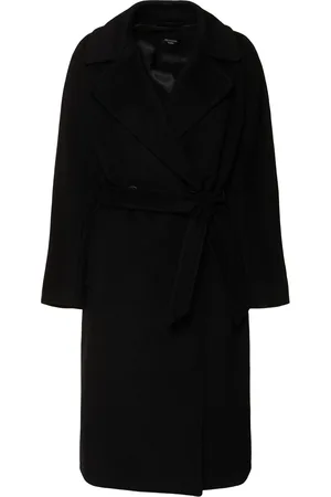 Max Mara Abrigo Midi Resina De Lana Con Cinturón