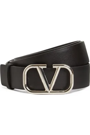 VALENTINO GARAVANI Cinturón De Piel Con Logo 30mm