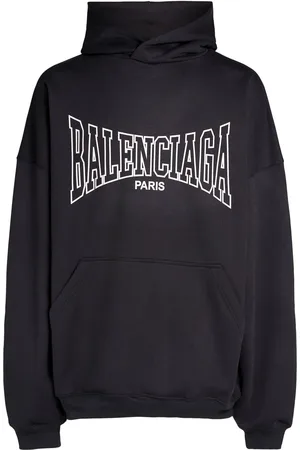 Balenciaga Sudadera De Algodón Con Capucha