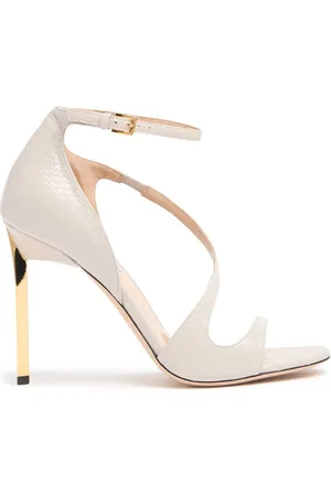 Tom Ford Sandalias De Piel De Serpiente 105mm