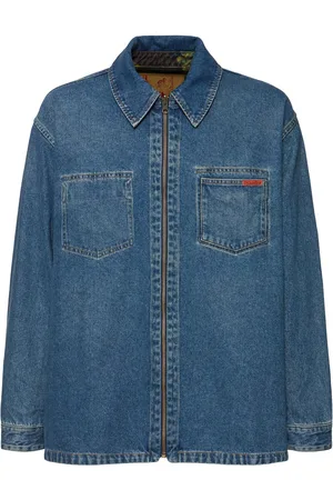 MARTINE ROSE Sobrecamisa Reversible De Camuflaje Y Denim