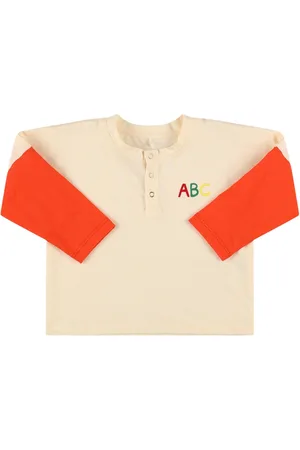 Mini Rodini Camiseta De Algodón Orgánico Con Manga Larga