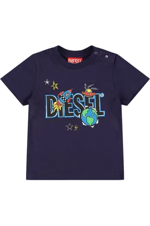 Diesel Camiseta De Jersey De Algodón Estampada