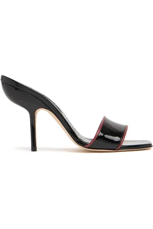 Manolo Blahnik Mules De Charol 105mm
