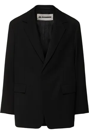 Jil Sander Blazer De Gabardina De Lana