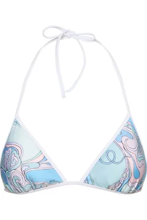 Puccini Top De Bikini Triangular De Lycra Estampado