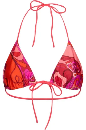 Puccini Top De Bikini Triangular De Lycra Estampado