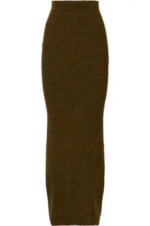 Rick Owens Falda De Punto De Fieltro