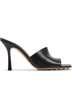 Bottega Veneta Sandalias Mules De Piel Stretch 90mm