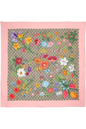 Gucci Pañuelo Flora De Seda Estampado