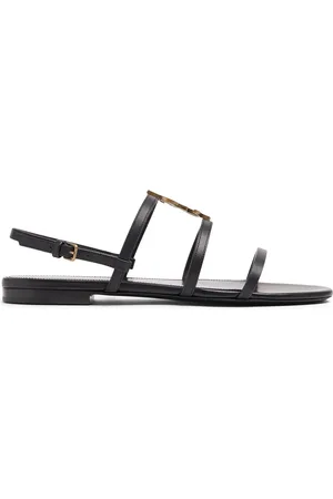 Saint Laurent Sandalias "cassandra" De Piel 10mm