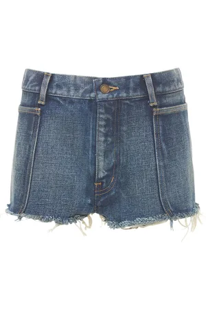 Saint Laurent Shorts De Denim De Algodón
