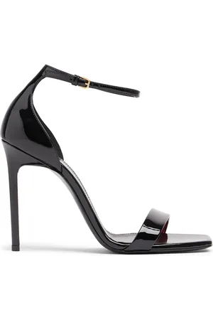 Saint Laurent Sandalias Amber De Charol 105mm