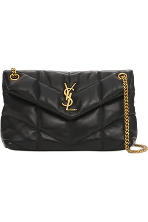 Saint Laurent Bolso De Hombro Pequeño Puffer De Piel