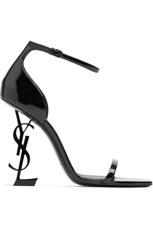 Saint Laurent Sandalias "opyum" De Charol 110mm