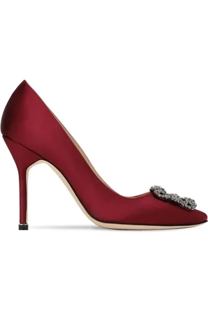 Manolo Blahnik Zapatos De Tacón De Satén 105mm