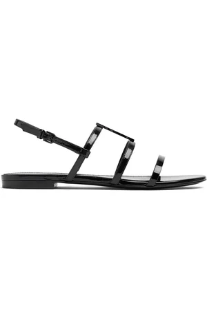 Saint Laurent Sandalias Cassandra De Charol 10mm