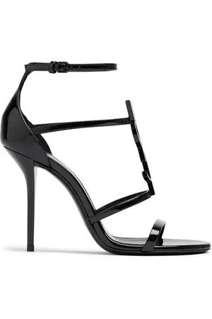 Saint Laurent Sandalias "cassandra" De Charol 110mm