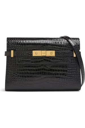 Saint Laurent Bolso Pequeño Manhattan De Piel Grabada