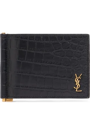 Saint Laurent Cartera De Piel Con Monograma